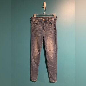 American Eagle Outfitters Women's Dark Blue Skinny Jeans